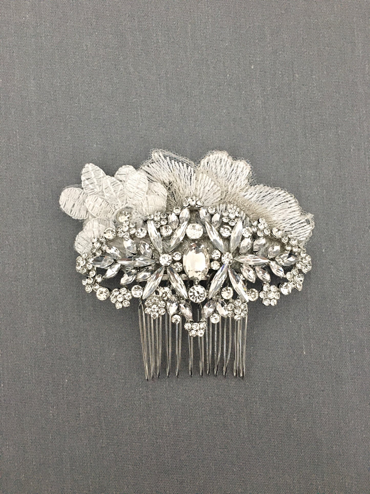 Crystal Blooms Bridal Hair Comb