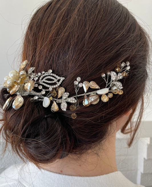 Amber Fields Bridal Hair Vine