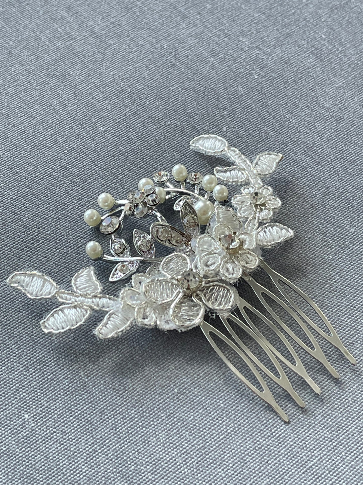 Little Miss Rose - Lace & Rose Bridal Hair Comb