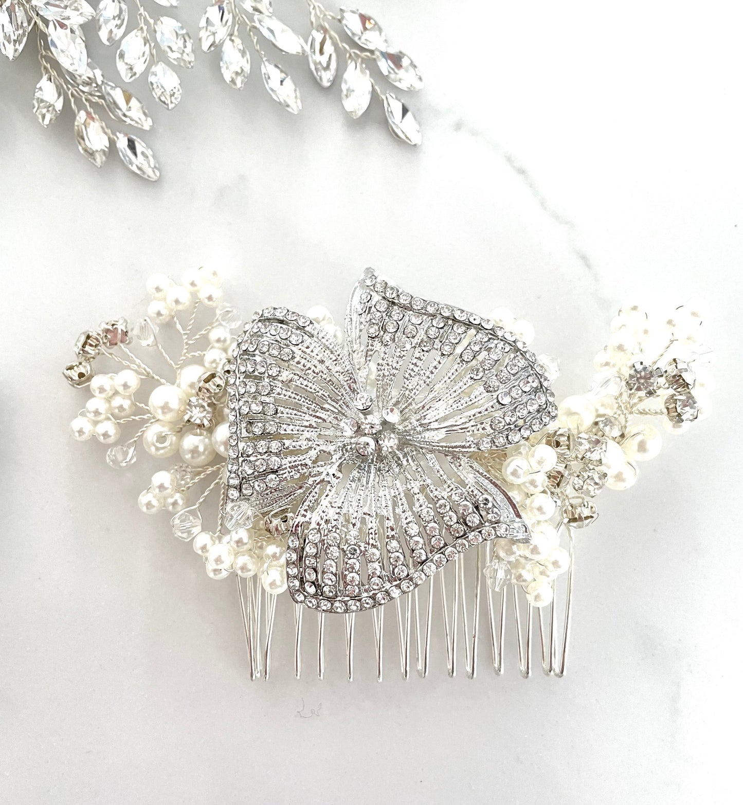 1920’s Vintage Floral Bridal Hair Comb