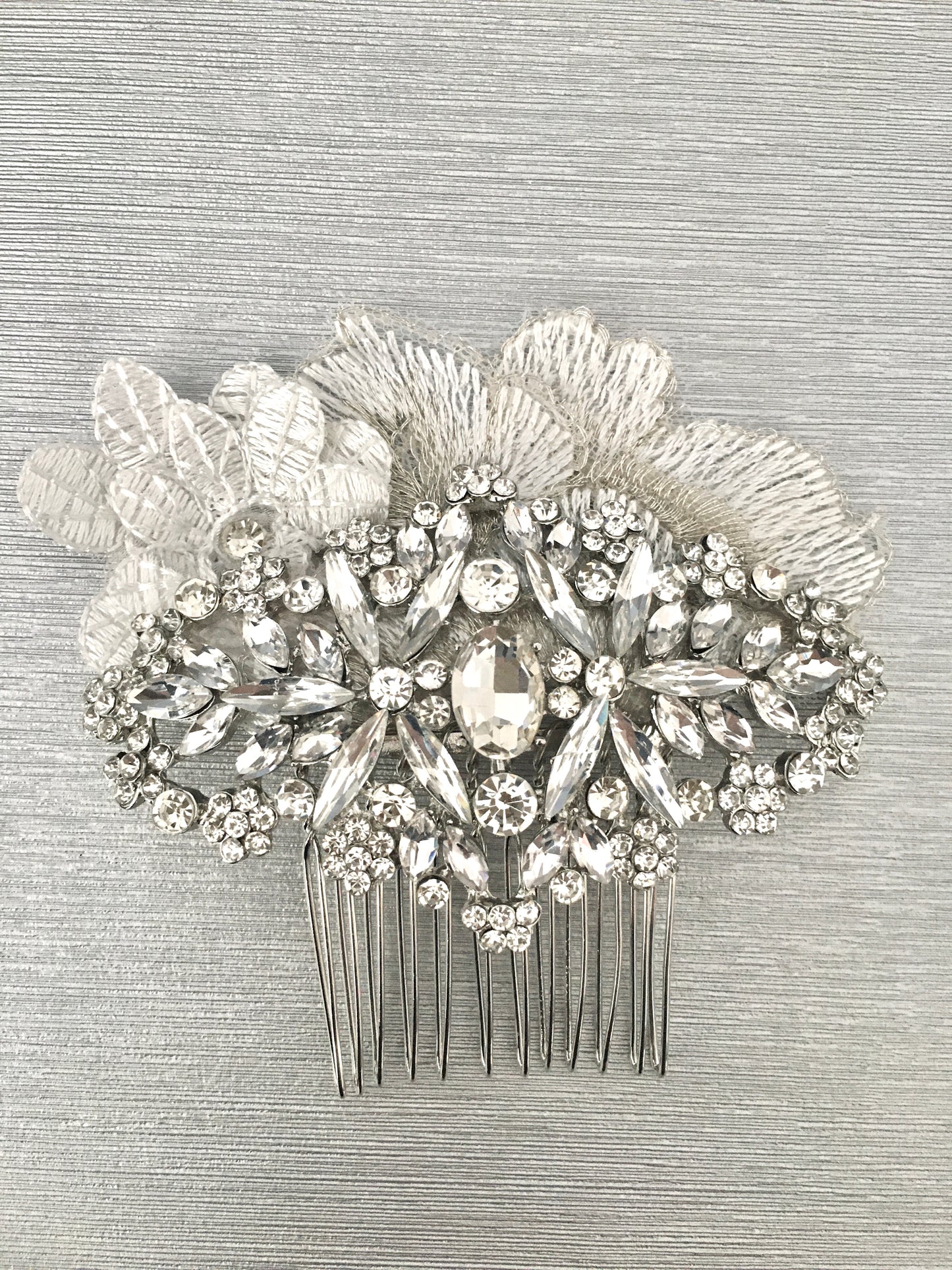 Crystal Blooms Bridal Hair Comb