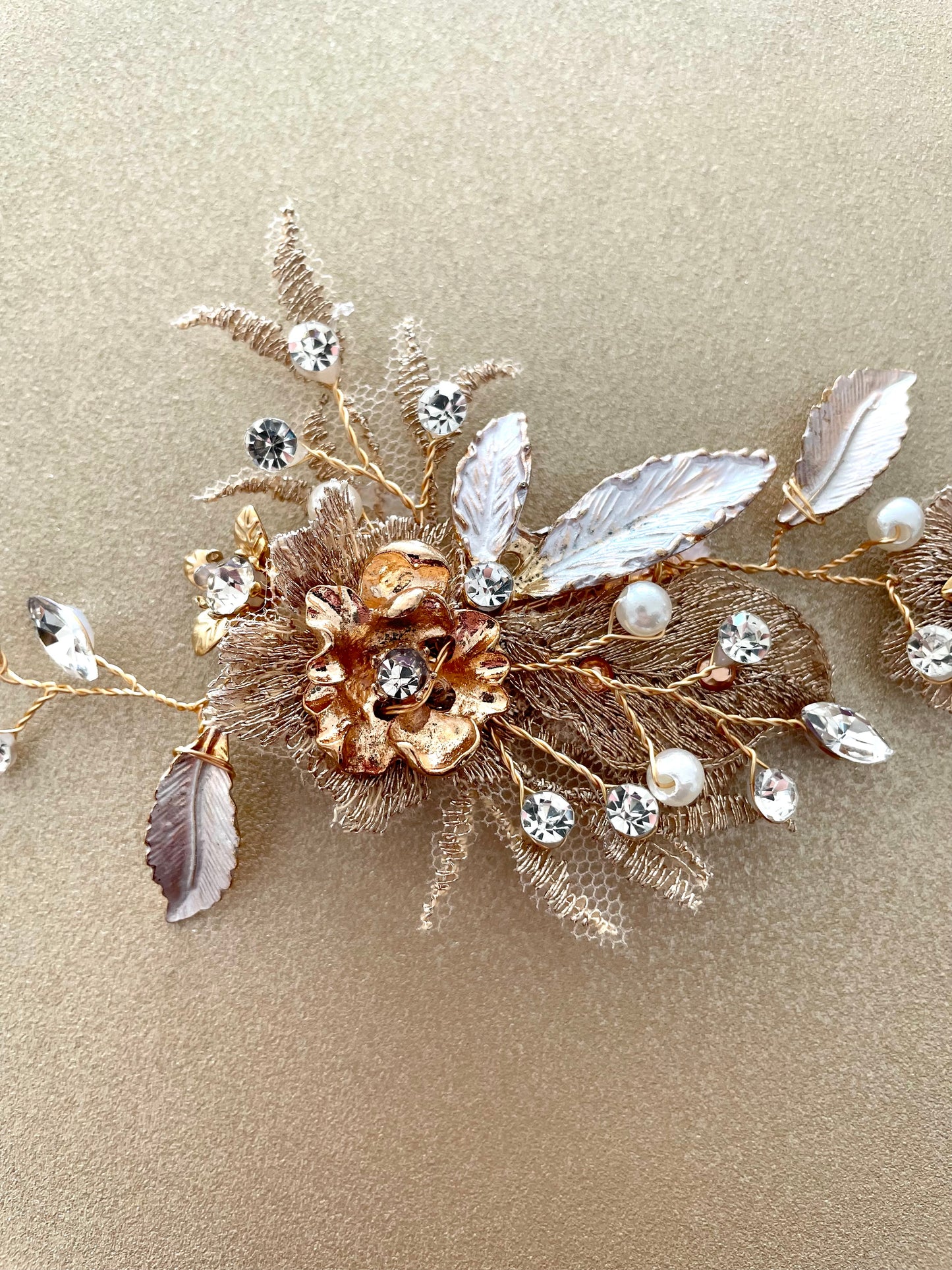 Golden Lourmarin Hair Vine Bridal Clip