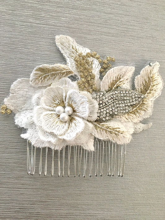 Carmella Shimmery Bridal Hair Comb