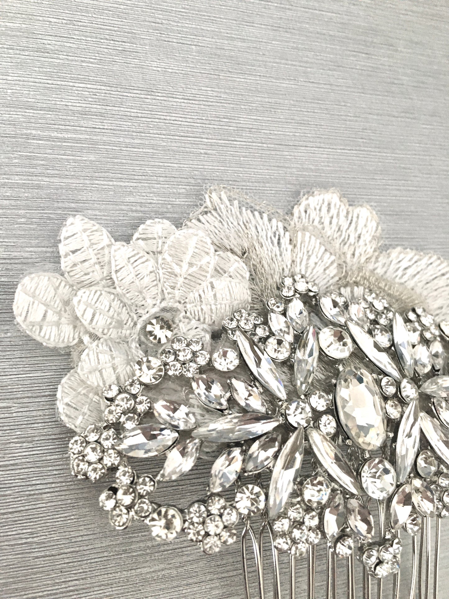 Crystal Blooms Bridal Hair Comb