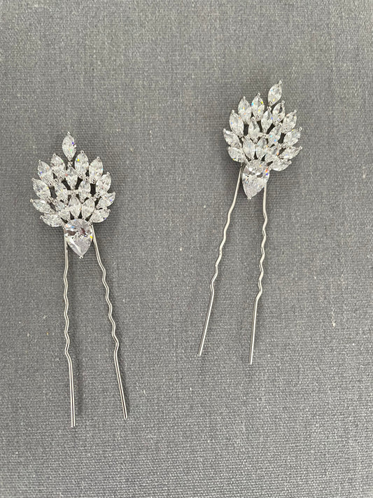 Coco Crystal Embellishment Hair Pins