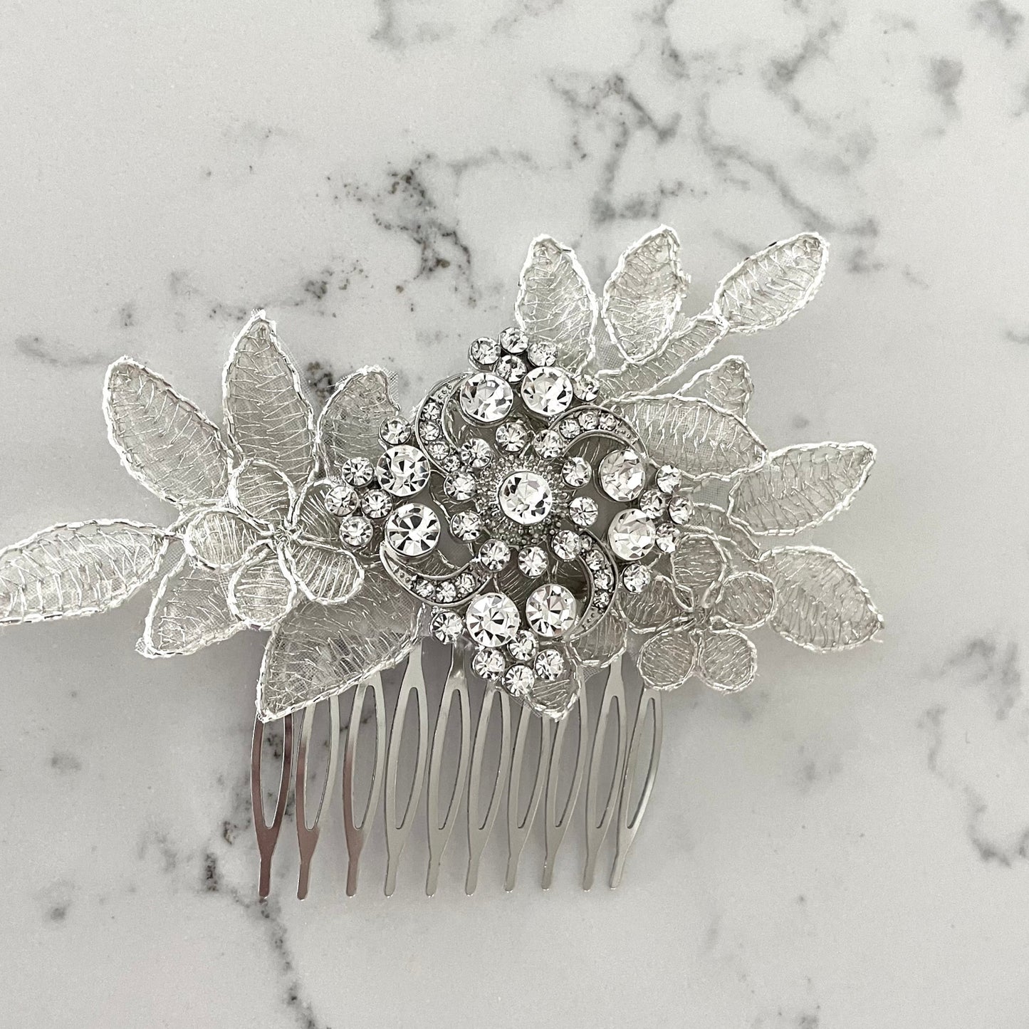 Glimmer Aya Crystal Bridal Hair Comb