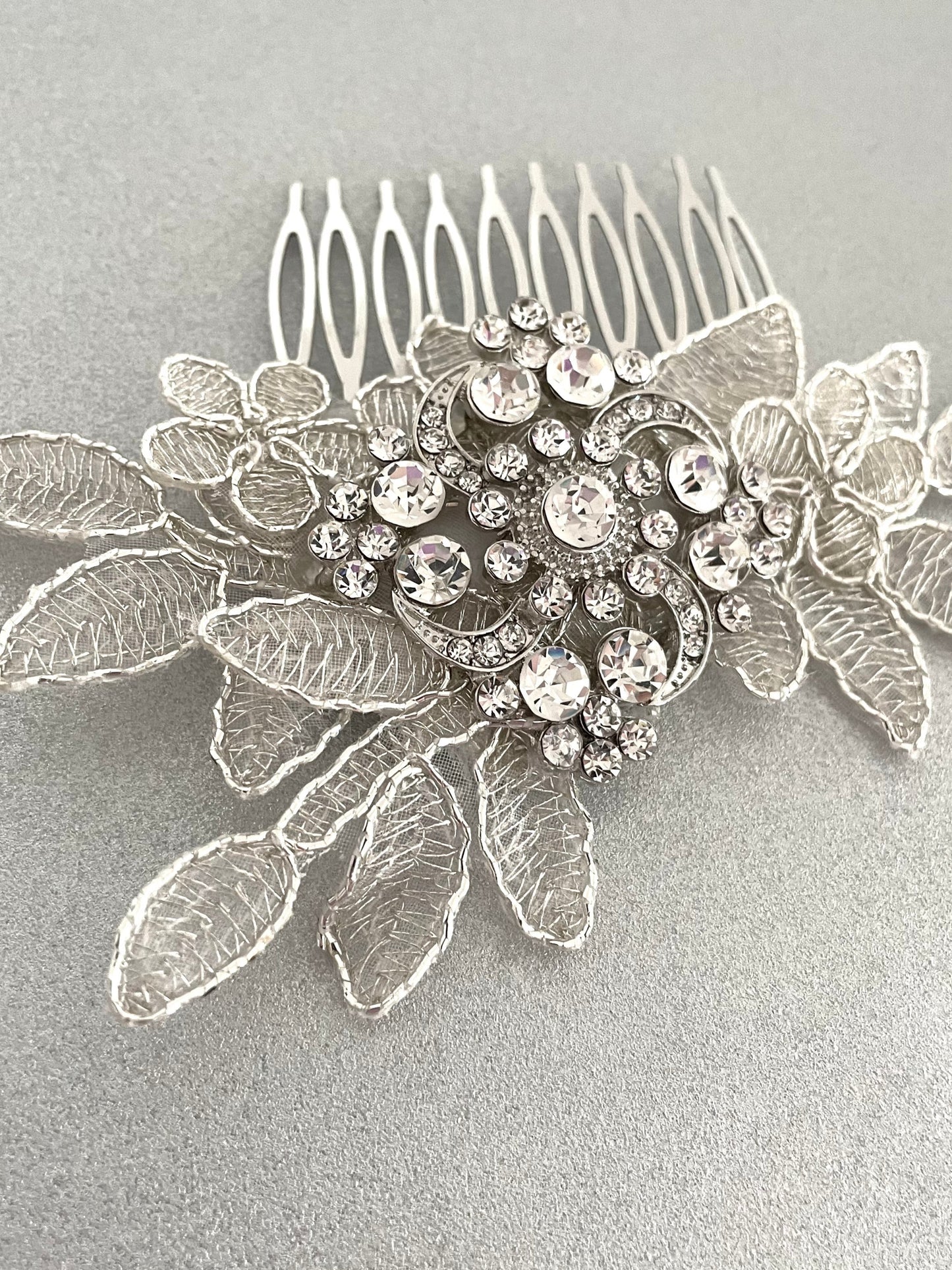 Glimmer Aya Crystal Bridal Hair Comb
