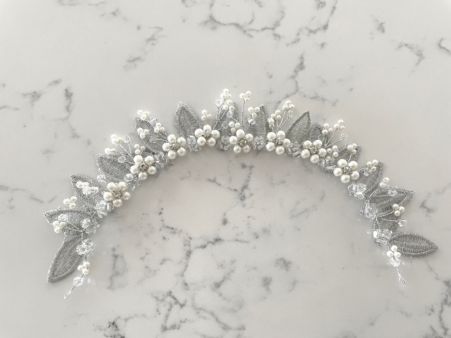 Laurel Floral Hair Vine Bridal Crown