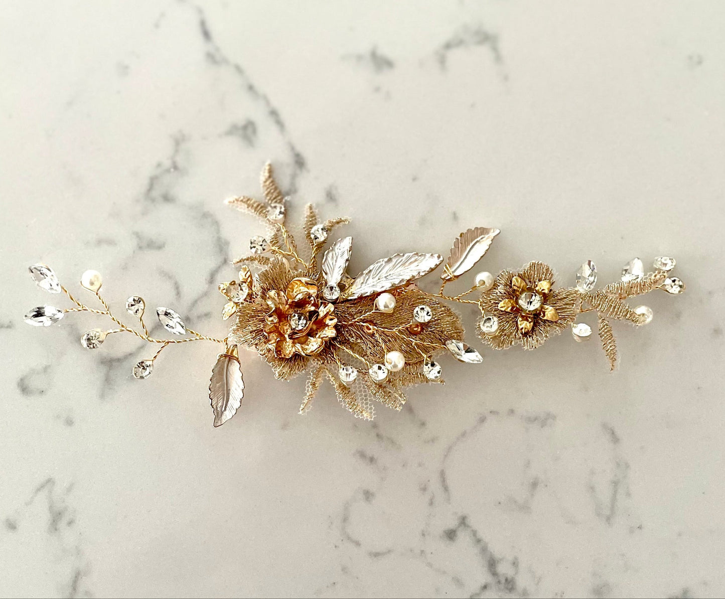 Golden Lourmarin Hair Vine Bridal Clip