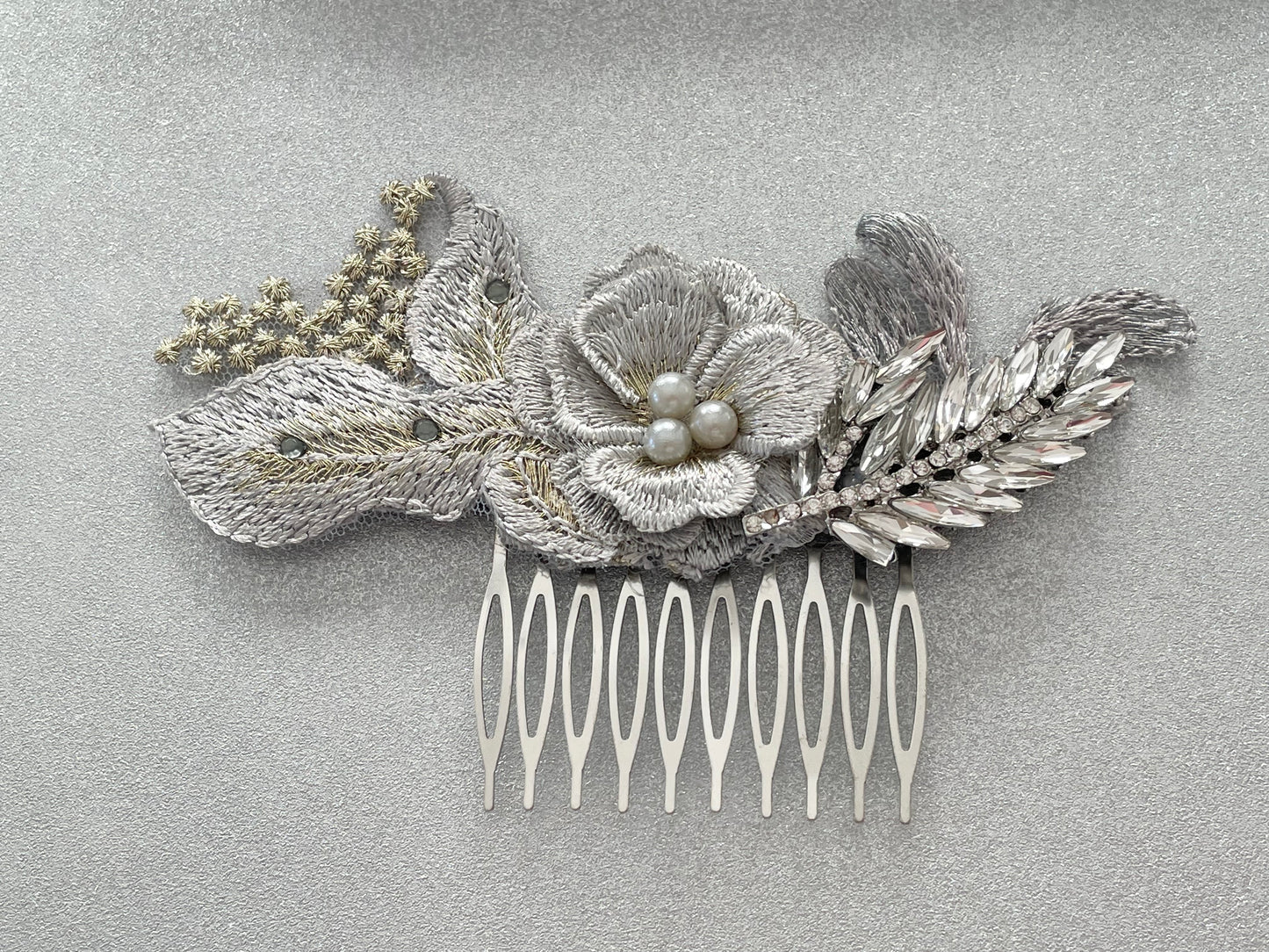 Anastasia Crystal Leaf Bridal Hair Comb