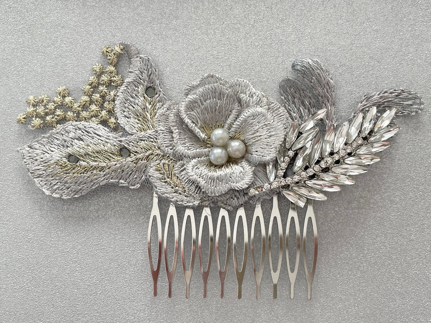 Anastasia Crystal Leaf Bridal Hair Comb