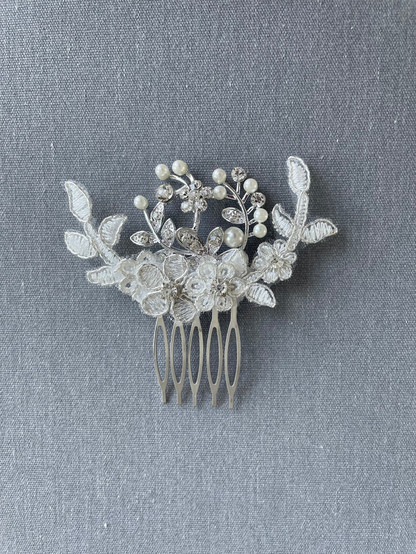 Little Miss Rose - Lace & Rose Bridal Hair Comb