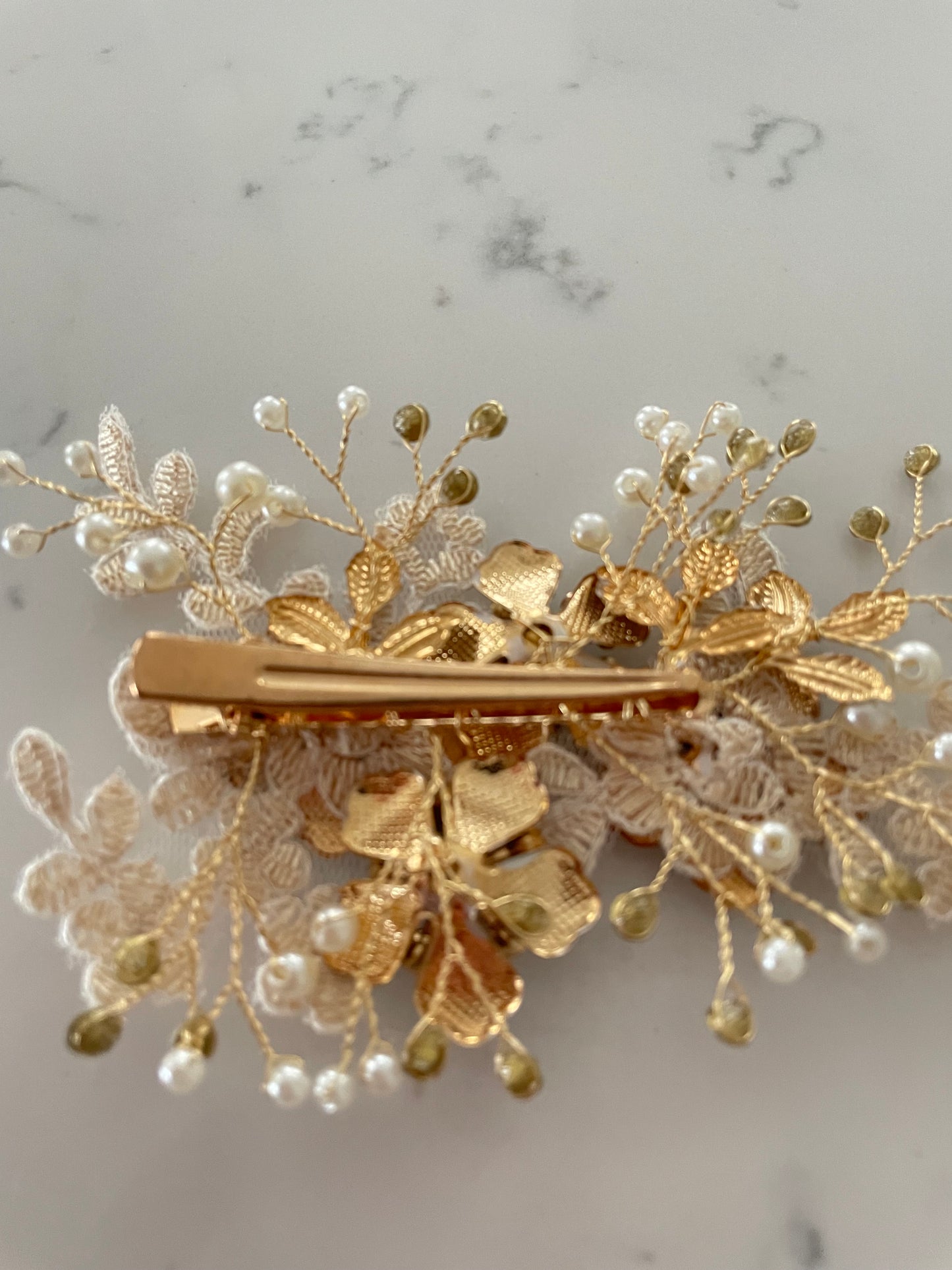 Alegria Floral Bridal Vine Clip