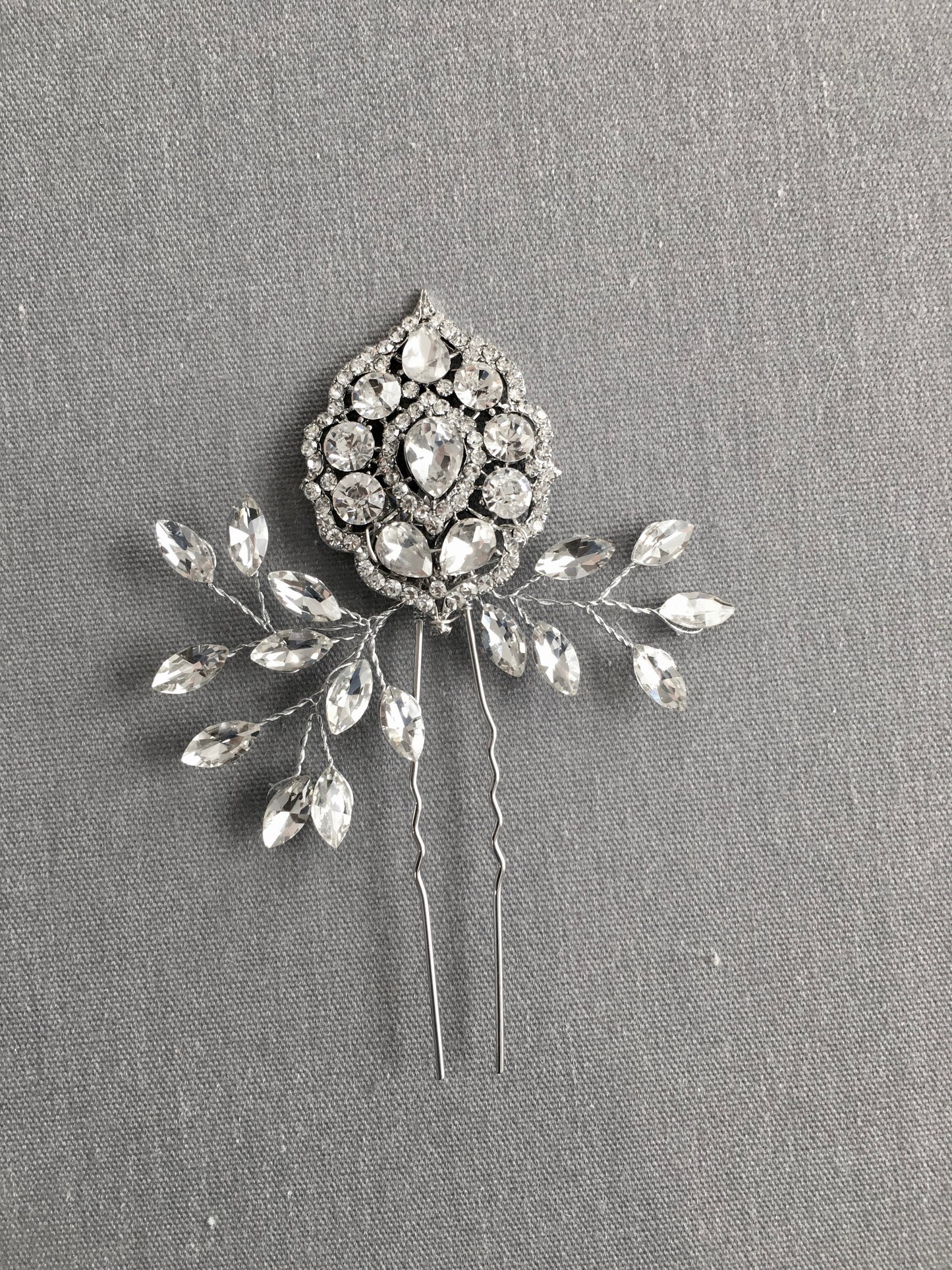 Vali Vintage Crystal Bridal Hair Pin