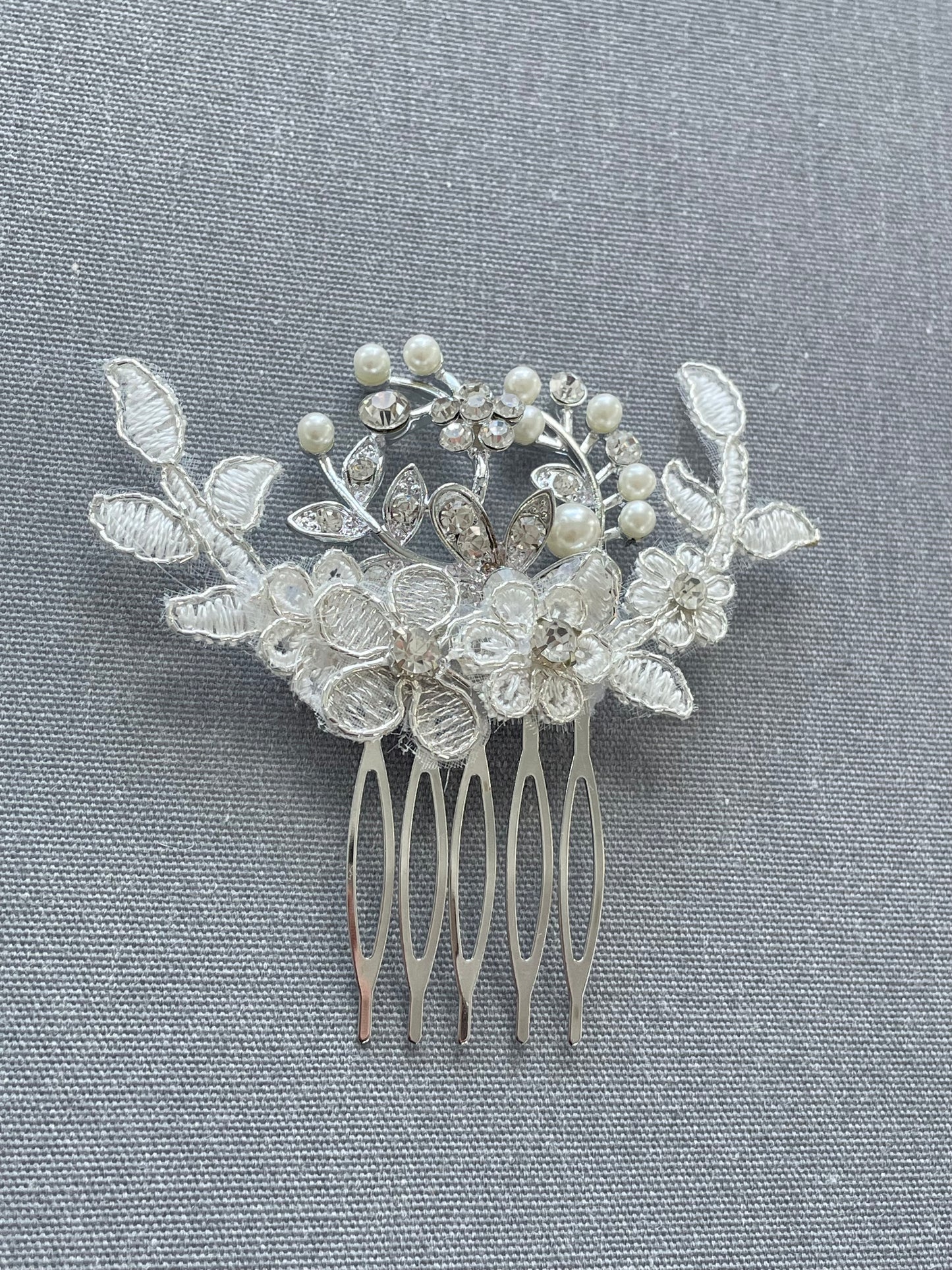 Little Miss Rose - Lace & Rose Bridal Hair Comb