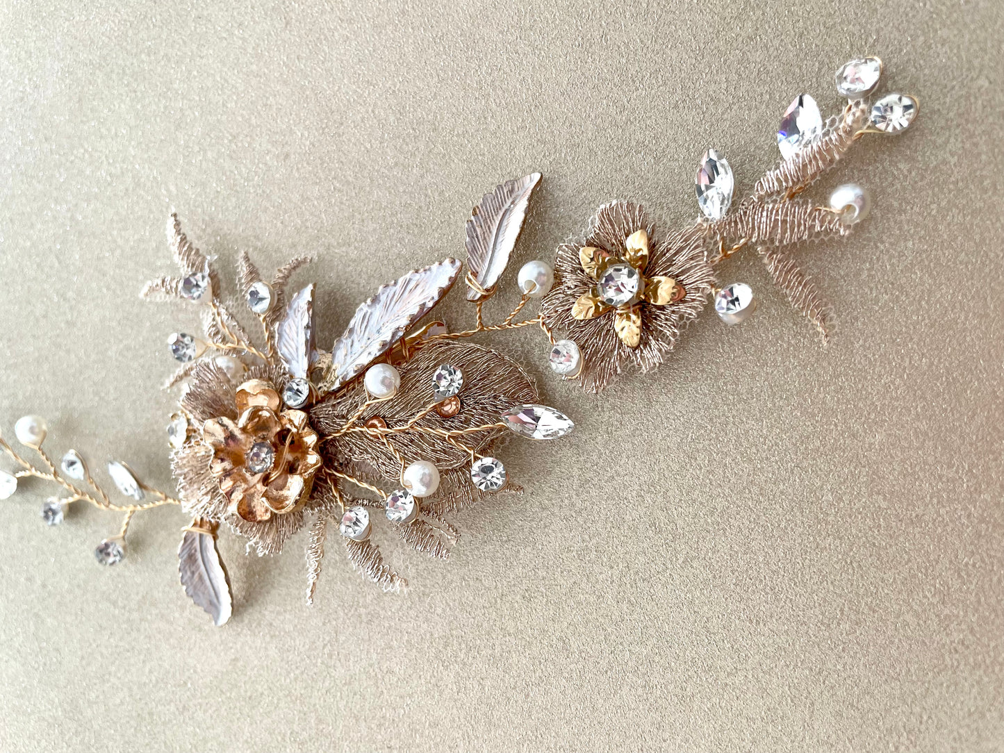 Golden Lourmarin Hair Vine Bridal Clip