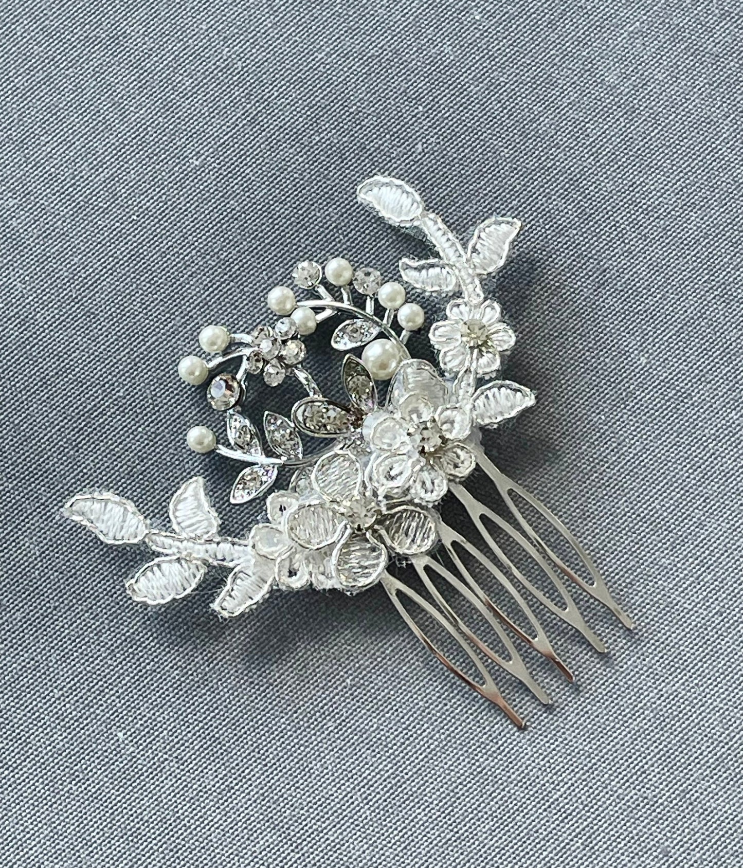 Little Miss Rose - Lace & Rose Bridal Hair Comb