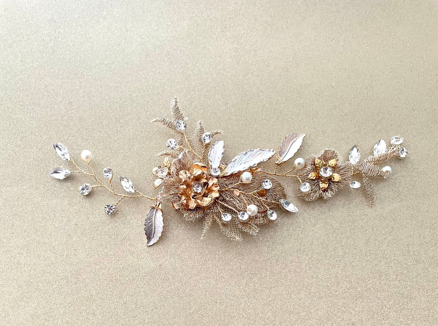 Golden Lourmarin Hair Vine Bridal Clip