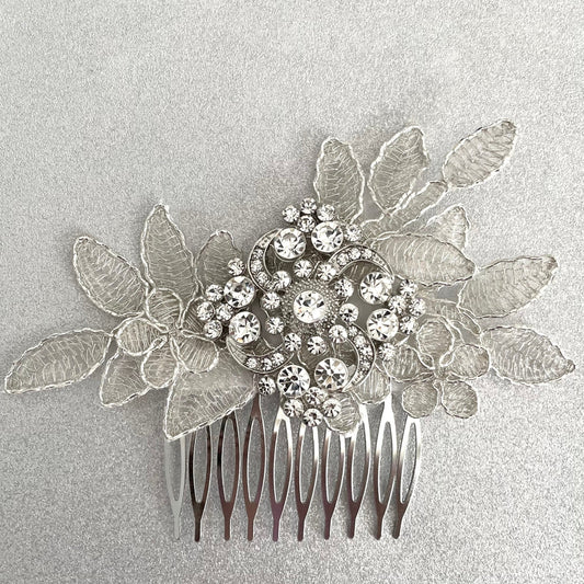 Glimmer Aya Crystal Bridal Hair Comb