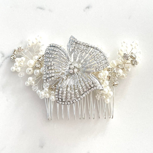 1920’s Vintage Floral Bridal Hair Comb